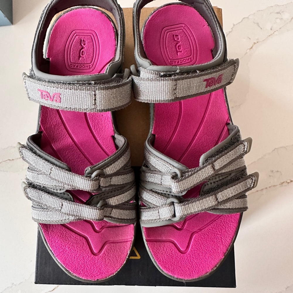 Teva Kids' Pink and Gray Sandals